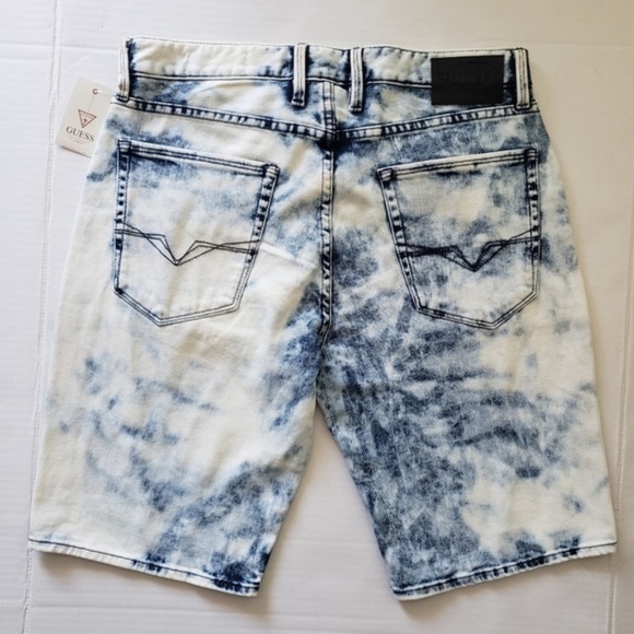 GUESS Slim-Fit Stretch Denim Men's Short SZ 32 - Picture 3 of 5